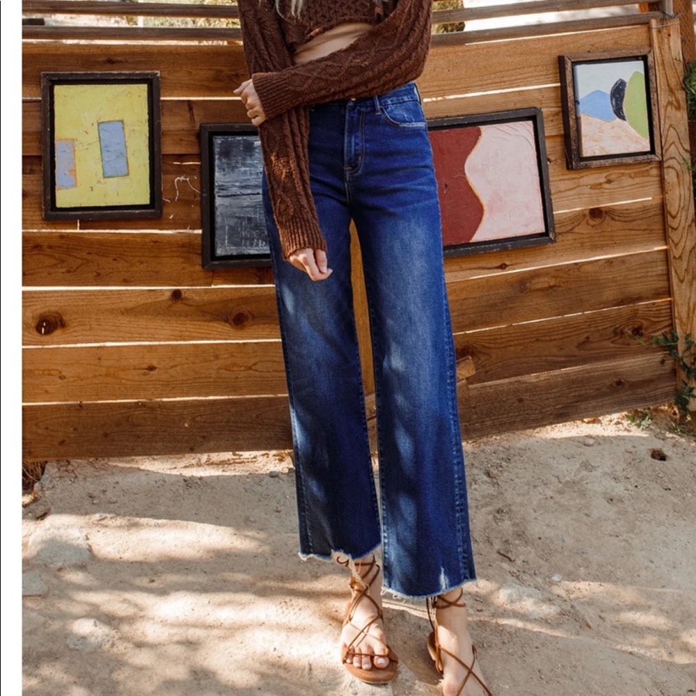 Wide leg jeans
